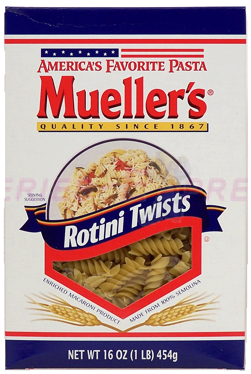 Mueller's Macaroni rotini twists america's favorite pasta Full-Size Picture